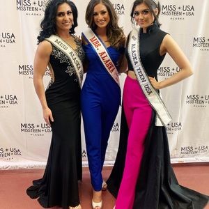 Off the Shoulder Straight Leg Jumpsuit, blue, size small